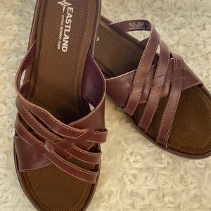 Eastland maroon sandals size 11